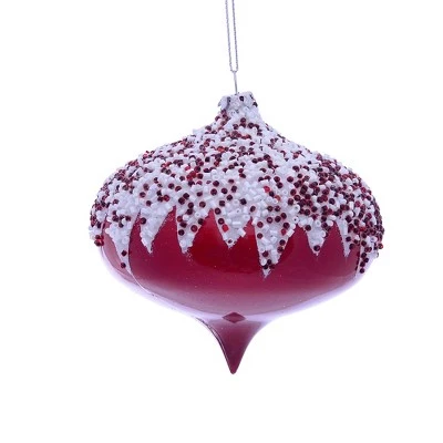 Vickerman Beaded Christmas Ornament Set 4 Vickerman Beaded Christmas Ornament Set - Image 2