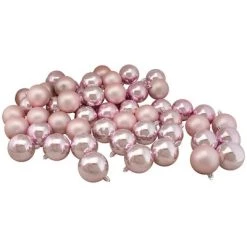 Northlight 60ct Blush Pink Shiny and Matte Shatterproof Christmas Ball Ornaments 2.5" (60mm) -Christmas Ornaments Sales GUEST f26400f3 fdb3 4e51 8088 dc62773068b7