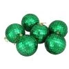 Northlight 6ct Mirrored Glass Disco Ball Christmas Ornament Set 3.25" - Green -Christmas Ornaments Sales GUEST f3e701f9 6101 451a ba38 d38e378f766a