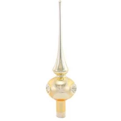 Sbk Gifts Holiday Champagne Stardust Tree Topper - 1 Tree Topper 13.00 Inches - Christmas Finial Mini Reflector - 572250447Champagne - Glass -