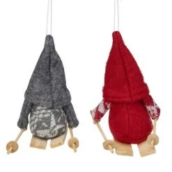 Northlight Set of 2 Red and Gray Skiing Gnomes Christmas Ornaments 5" -Christmas Ornaments Sales GUEST f72d8252 e902 453a 8f0e 05795912f05b