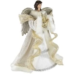 Northlight 18" White and Silver Angel Christmas Tree Topper, Unlit -Christmas Ornaments Sales GUEST f7fe47a9 5439 428f a9d0 b31fa26a895a