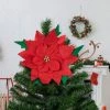 Northlight 29" Red Poinsettia Tie-On Christmas Tree Topper, Unlit -Christmas Ornaments Sales GUEST f87e15f0 0efb 4d2b a9dd 74d05e97e784
