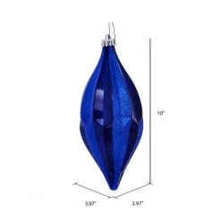 Vickerman 10" Candy Glitter Shuttle Christmas Ornament