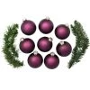 Northlight 8ct Purple Matte Finish Christmas Ball Ornaments 3.25" (80mm) -Christmas Ornaments Sales GUEST fd2902c0 6c03 4aad 9f26 ca9df0a5fcf0